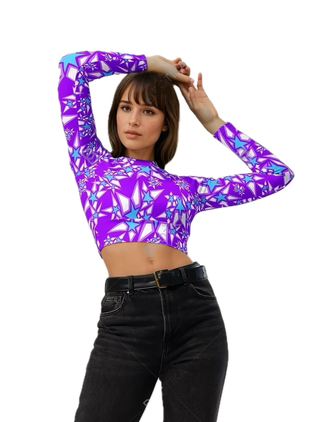 π Stellar Crop Top: Galactic Energy in Every Move