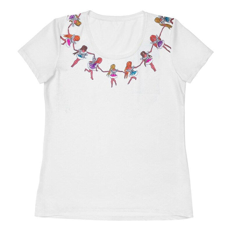 All-Over Print Crop Tee | dancing fairies