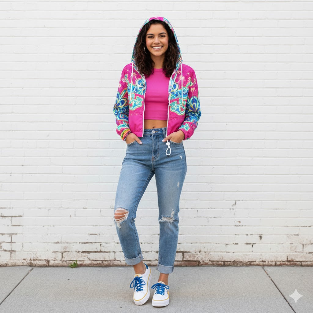 Women’s cropped windbreaker